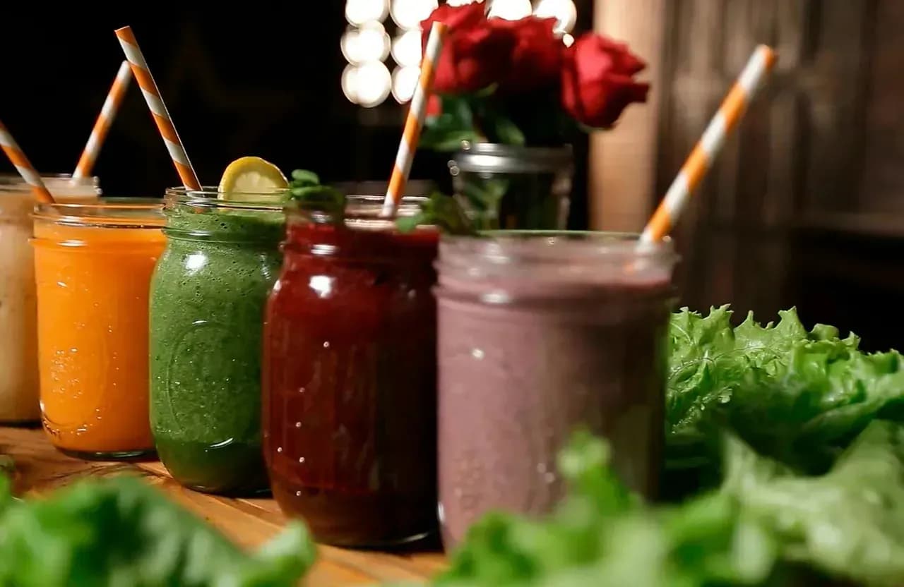 Eine Auswahl an verschiedenen Smoothies