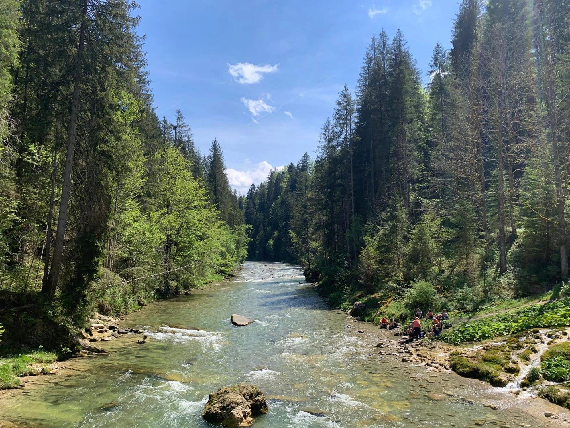 Mittagspause an der Soier Mühle an der Ammer