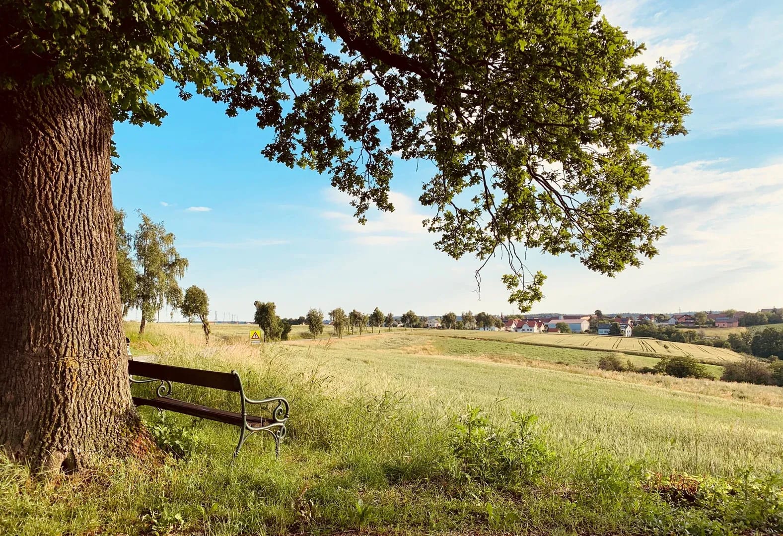 Ausblick über die Landschaft bei Kloster Pernegg