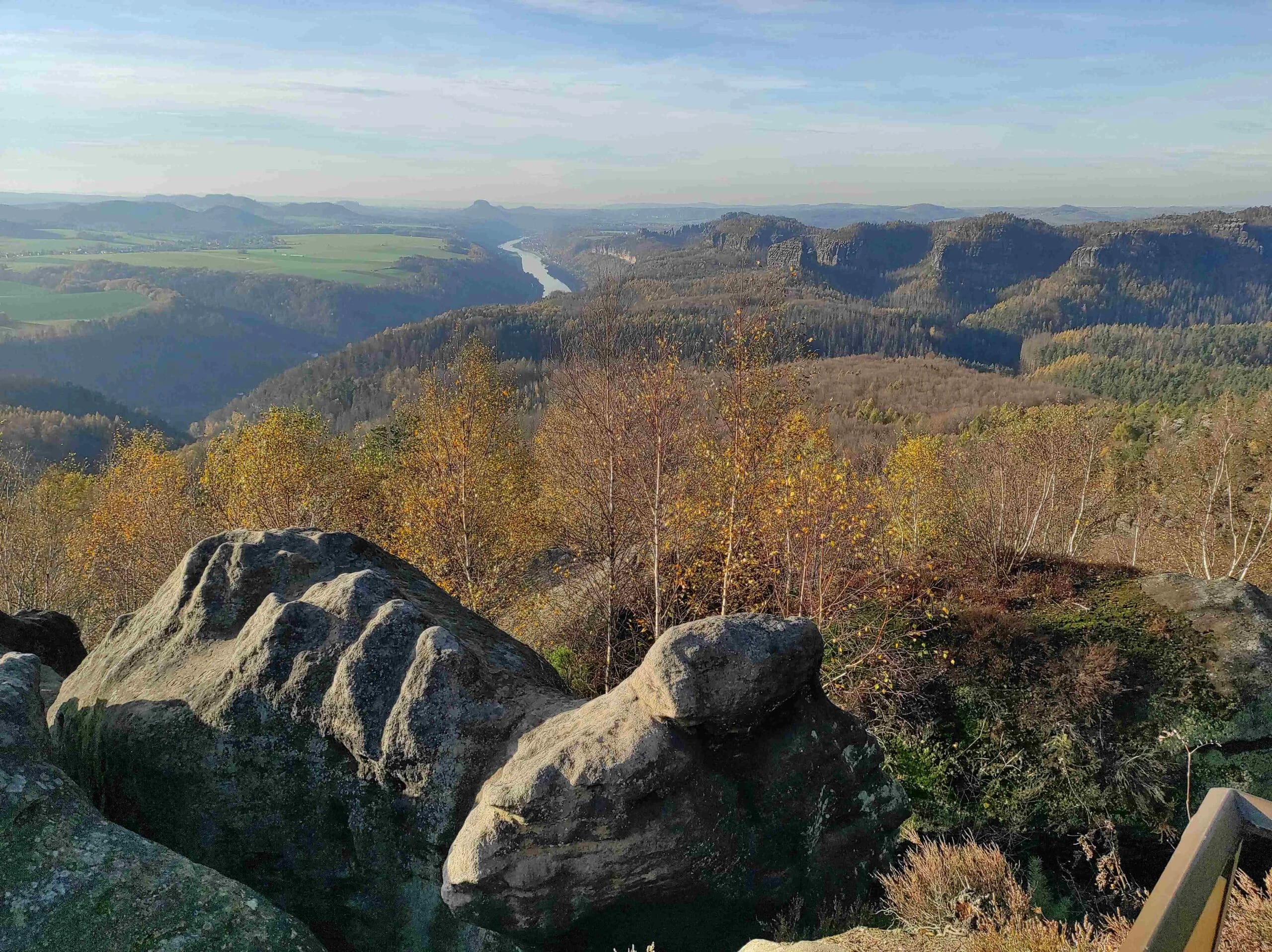 Blick auf die Elbe in der Sächsischen Schweiz