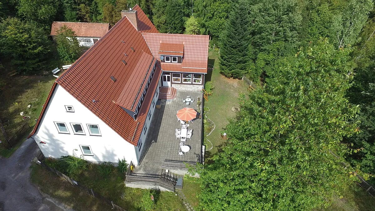 Villa Viriditas Drohnenaufnahme Elbingerode